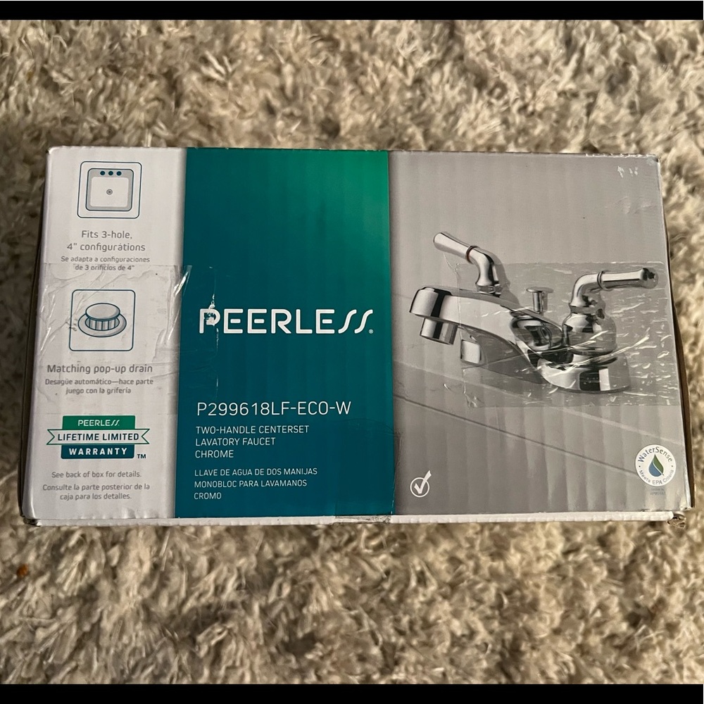 Peerless 2 Handle Chrome Faucet